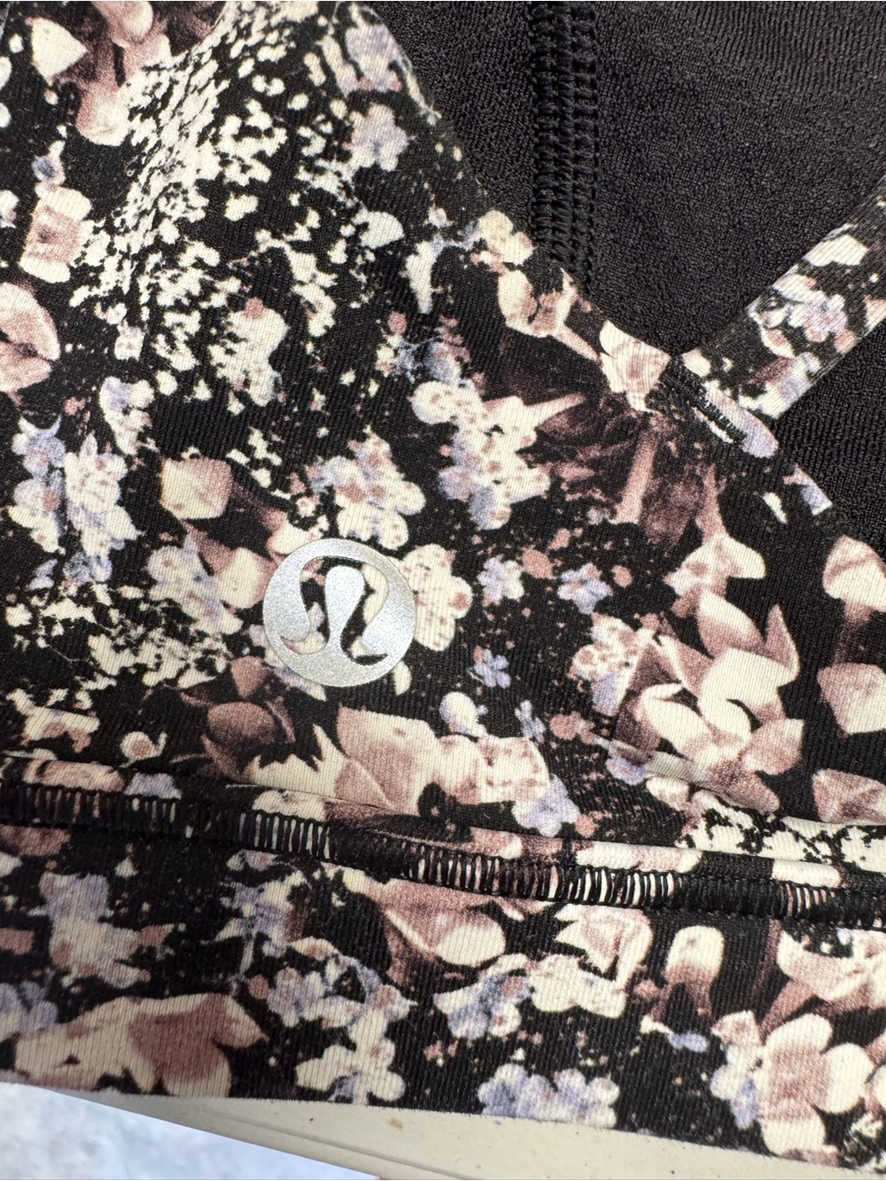 lululemon athletica Black & Pink Floral and Speckle Sports Bras - Pack of 2 - Picture 3 of 3